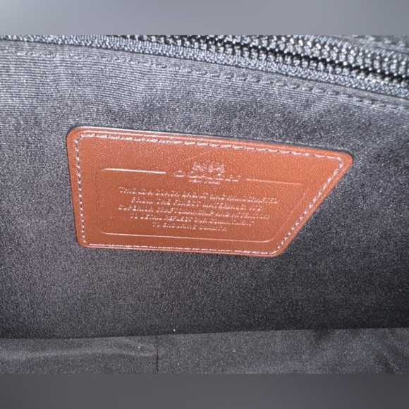 COACH Leather Messenger Bag Briefcase Brown EUC - Picture 5 of 5